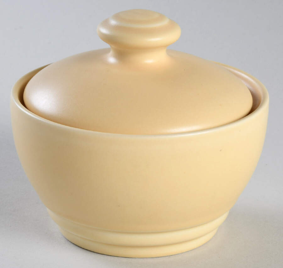 Terrace Buttercream (Yellow) Sugar Bowl & Lid by Pfaltzgraff-1
