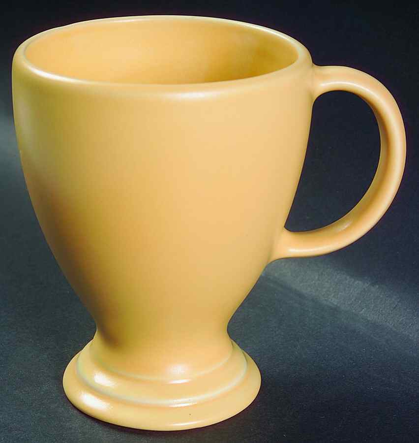 Terrace Buttercream (Yellow) Extra Large 16 Oz Pedestal Mug by Pfaltzgraff-1