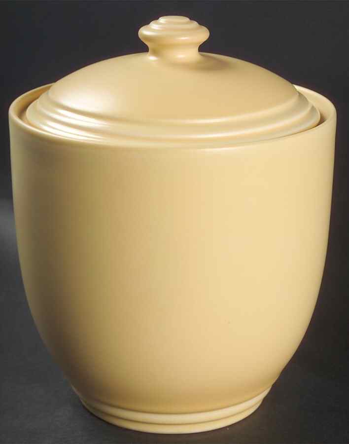 Terrace Buttercream (Yellow) Medium Canister & Lid by Pfaltzgraff-1