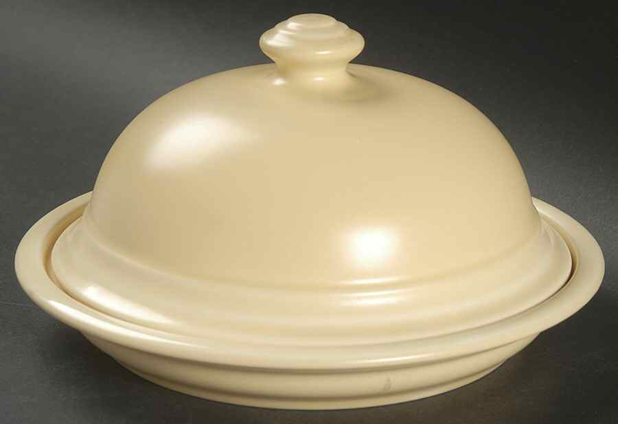 Terrace Buttercream (Yellow) Round Covered Butter by Pfaltzgraff-1
