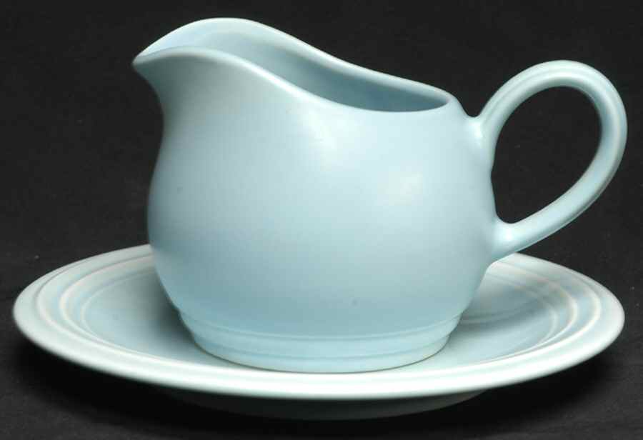 Terrace Azure Gravy Boat & Underplate by Pfaltzgraff-1