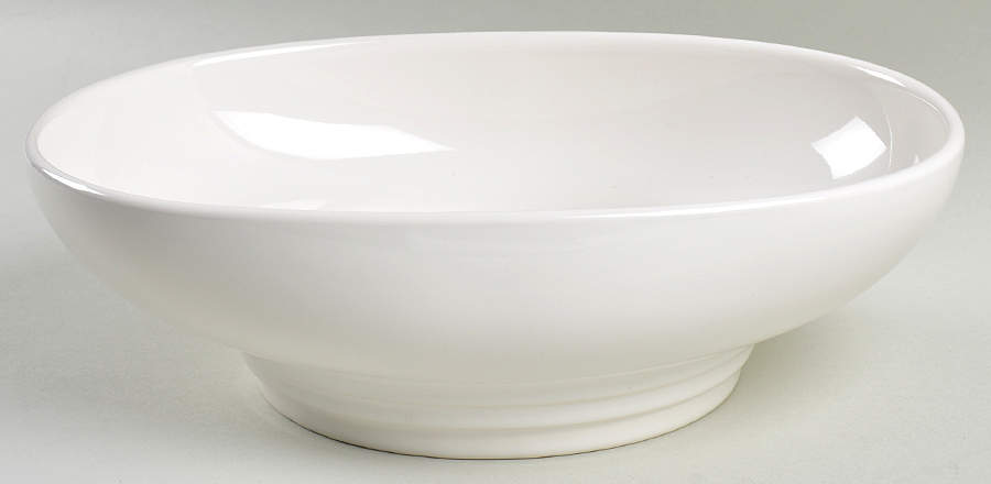 Terrace White 10" Oval Vegetable Bowl by Pfaltzgraff-1