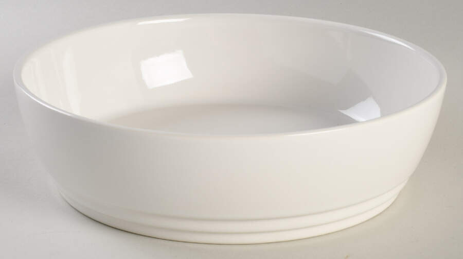Terrace White 8" Round Baker by Pfaltzgraff-1