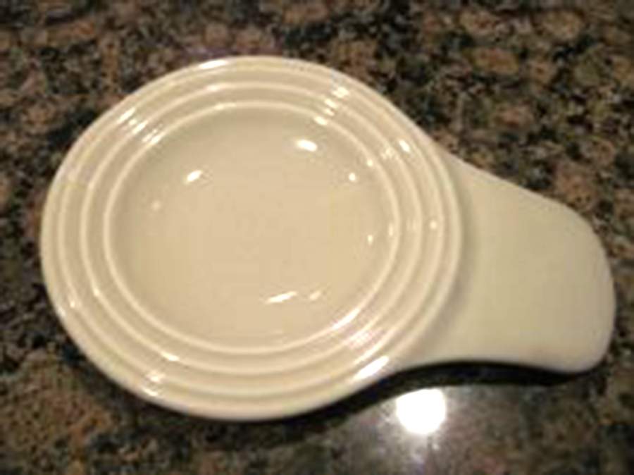 Terrace White Spoon Rest/Holder (Holds 1 Spoon) by Pfaltzgraff-1