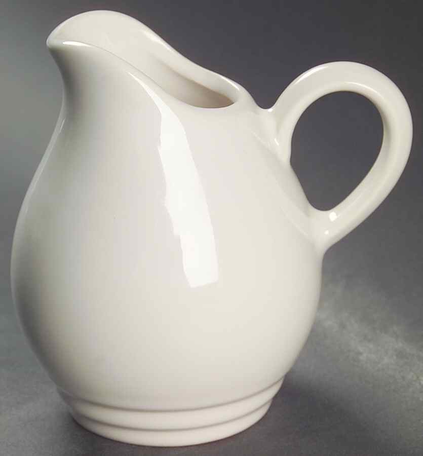 Terrace White Creamer by Pfaltzgraff-1