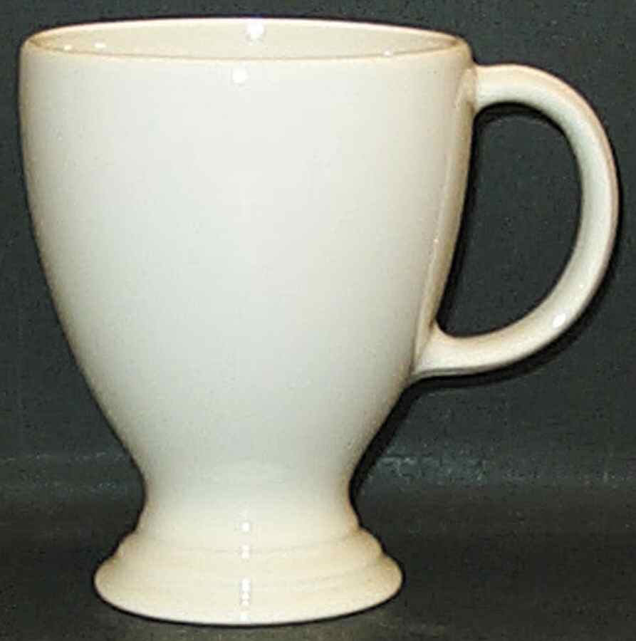 Terrace White Extra Large 16 Oz Pedestal Mug by Pfaltzgraff-1