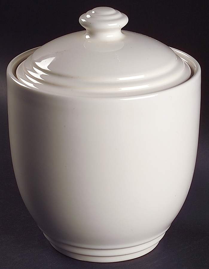 Terrace White Small Canister & Lid by Pfaltzgraff-1