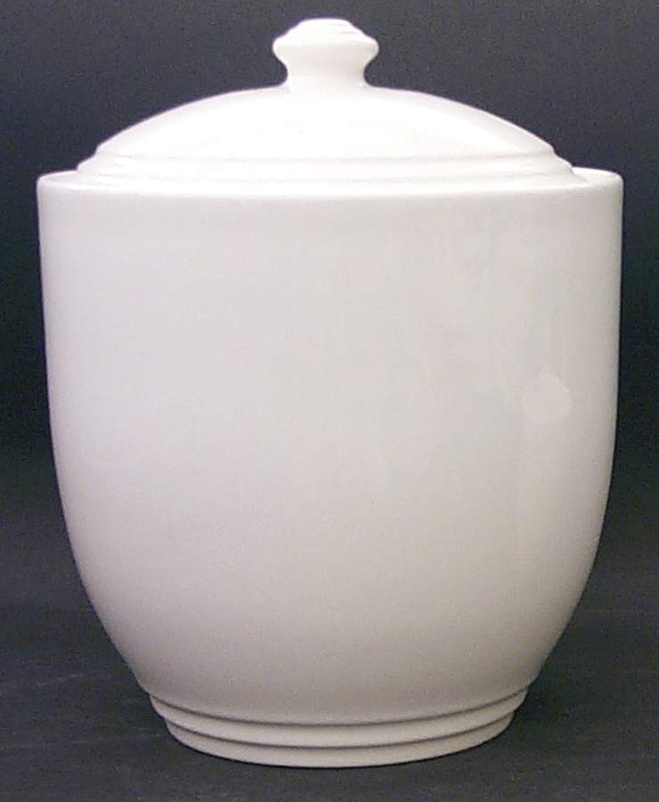 Terrace White Large Canister & Lid by Pfaltzgraff-1