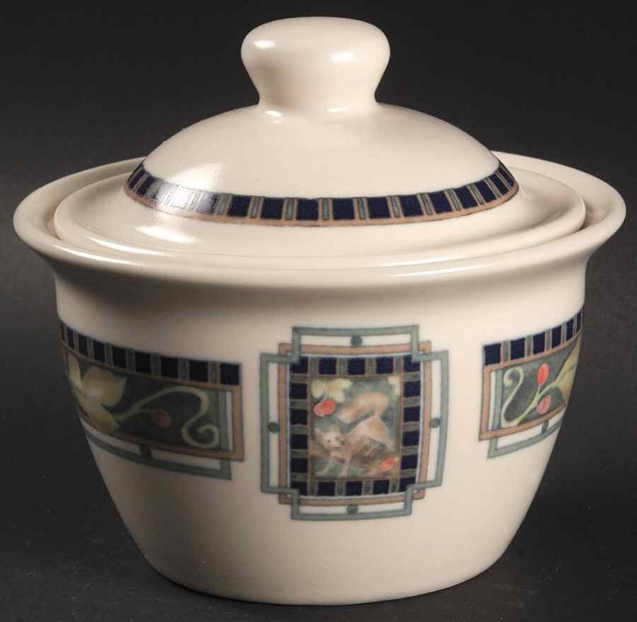 Forest Sugar Bowl & Lid by Pfaltzgraff-1