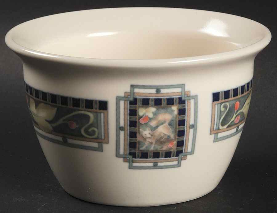 Forest Sugar Bowl No Lid by Pfaltzgraff-1