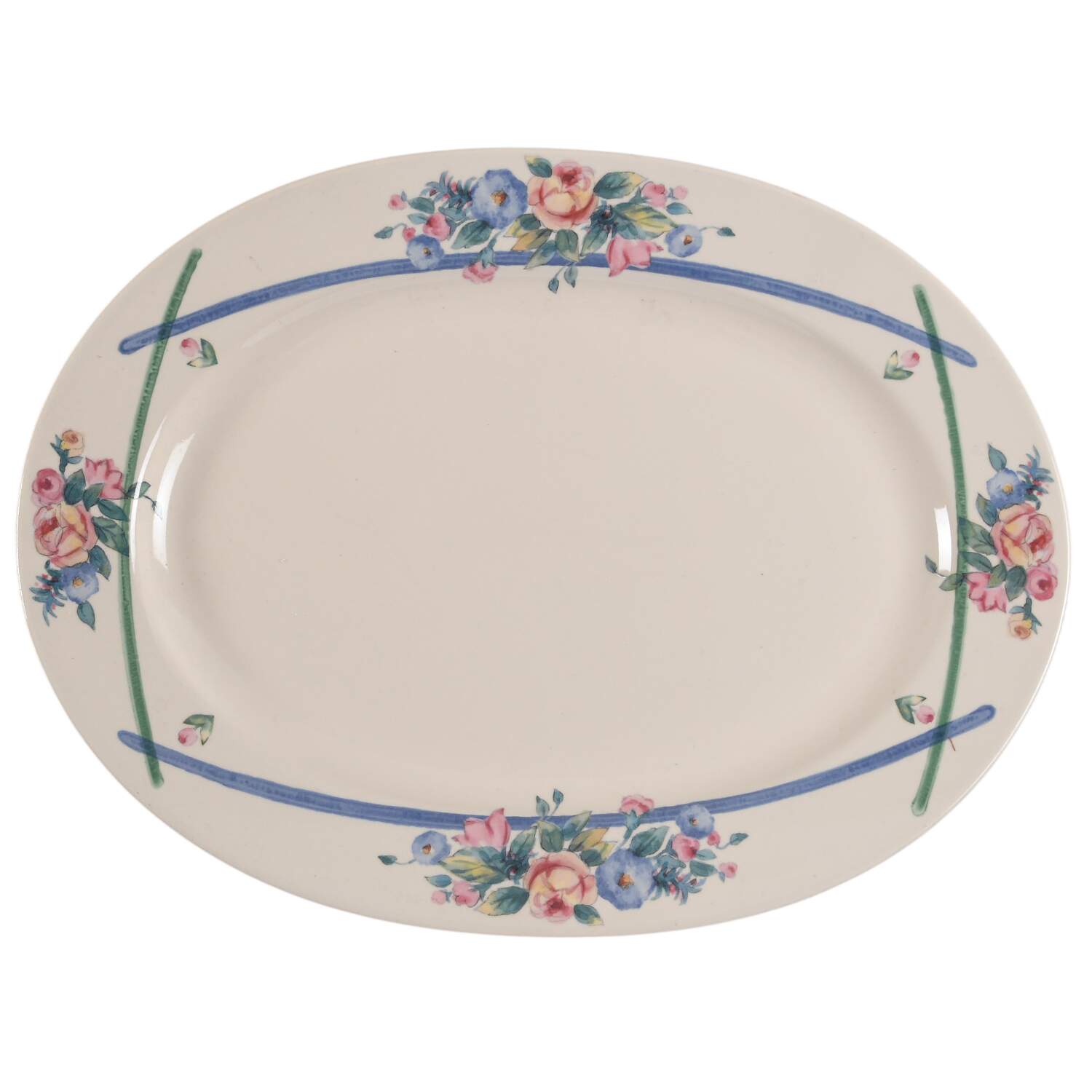 Gatehouse 14" Oval Serving Platter by Pfaltzgraff-1