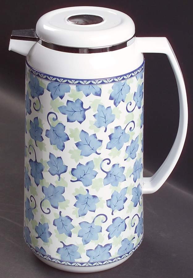 Blue Isle Plastic Thermos/Carafe & Lid by Pfaltzgraff-1
