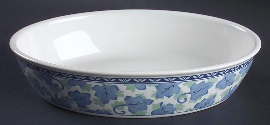 Blue Isle 10" Oval Vegetable Bowl by Pfaltzgraff-1