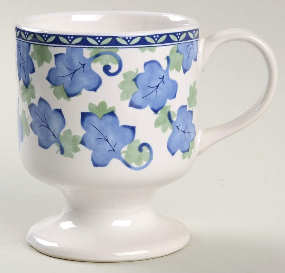 Blue Isle Pedestal Mug by Pfaltzgraff-1