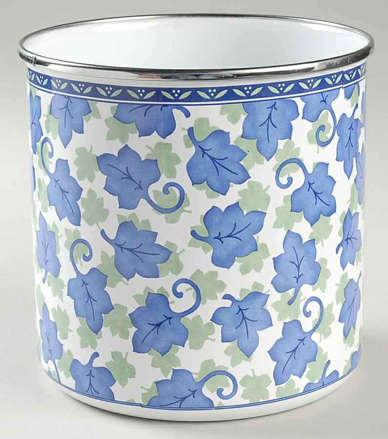 Blue Isle Medium Metal Canister No Wood Lid by Pfaltzgraff-1