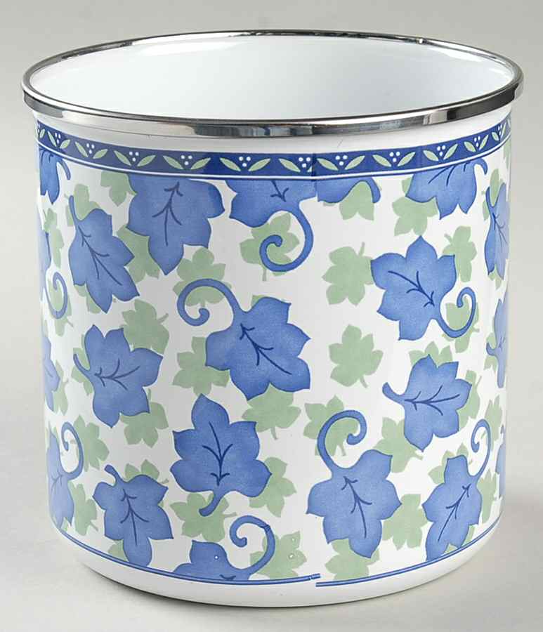 Blue Isle Small Metal Canister No Wood Lid by Pfaltzgraff-1