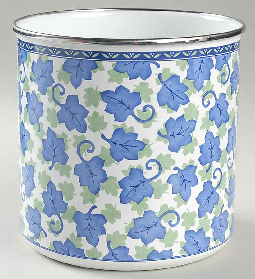 Blue Isle Large Metal Canister No Wood Lid by Pfaltzgraff-1