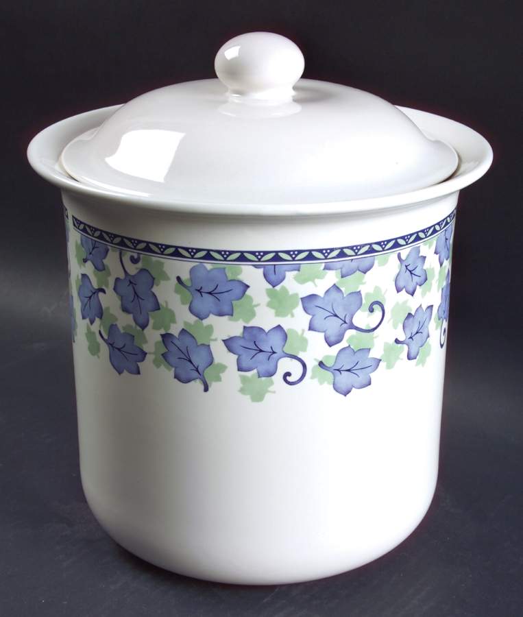 Blue Isle Large Canister & Lid by Pfaltzgraff-1