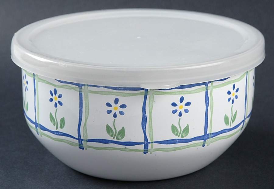 Cloverhill Floral 5" Metal Bowl by Pfaltzgraff-1