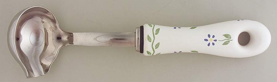 Cloverhill Floral Gravy Ladle with Stainless Bowl by Pfaltzgraff-1