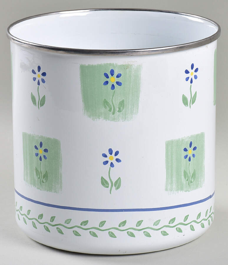 Cloverhill Floral Large Metal Canister No Wood Lid by Pfaltzgraff-1
