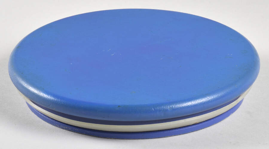 Cloverhill Floral Wood Lid for Large Metal Canister by Pfaltzgraff-1