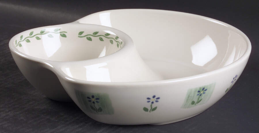 Cloverhill Floral 1 Piece Chip & Dip by Pfaltzgraff-1