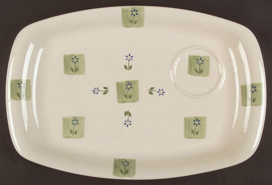 Cloverhill Floral Barbeque Plate by Pfaltzgraff-1