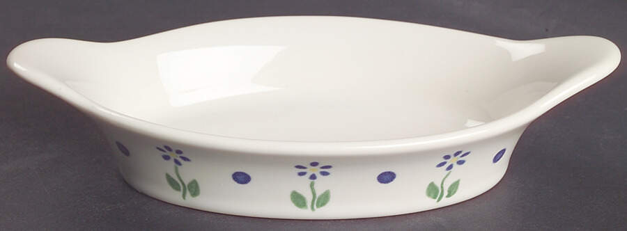 Cloverhill Floral 8" Augratin by Pfaltzgraff-1