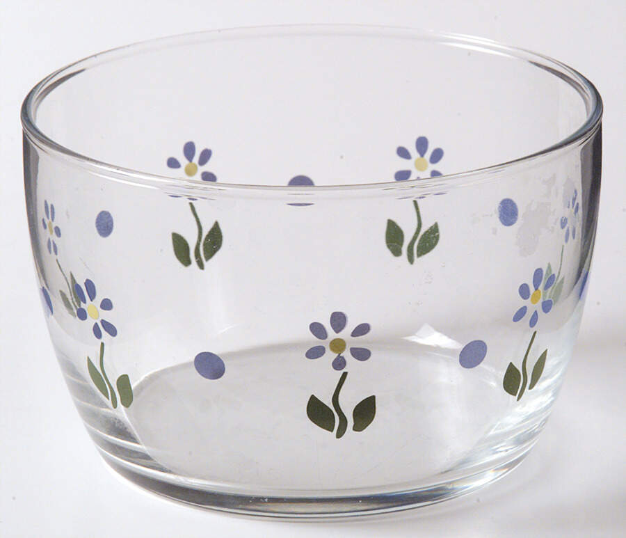 Cloverhill Floral Glassware All Purpose Bowl by Pfaltzgraff-1