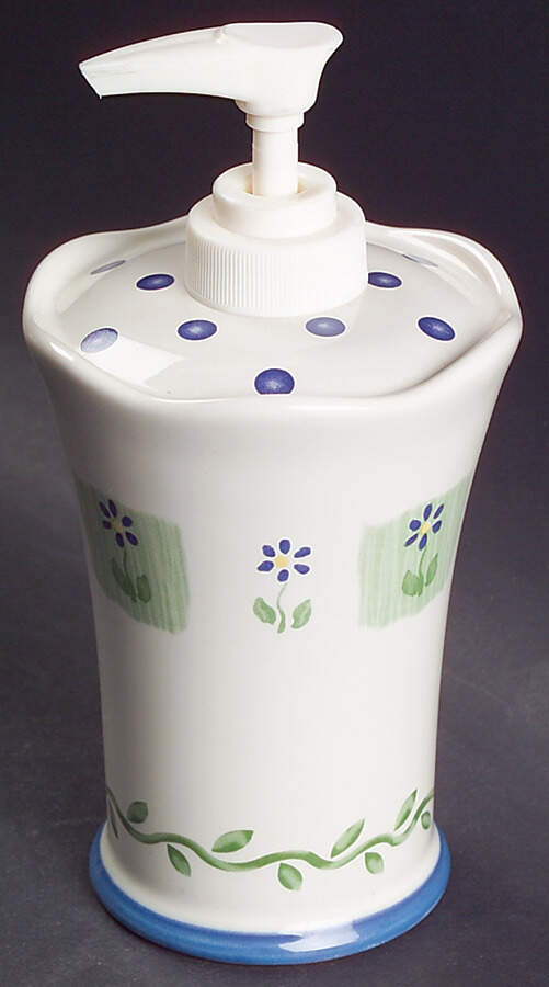 Cloverhill Floral Lotion Dispenser by Pfaltzgraff-1