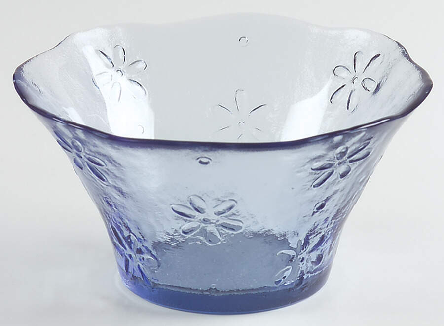Cloverhill Floral Glassware Individual Salad Bowl by Pfaltzgraff-1