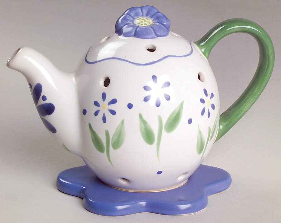 Cloverhill Floral Incense Burner with Stand by Pfaltzgraff-1
