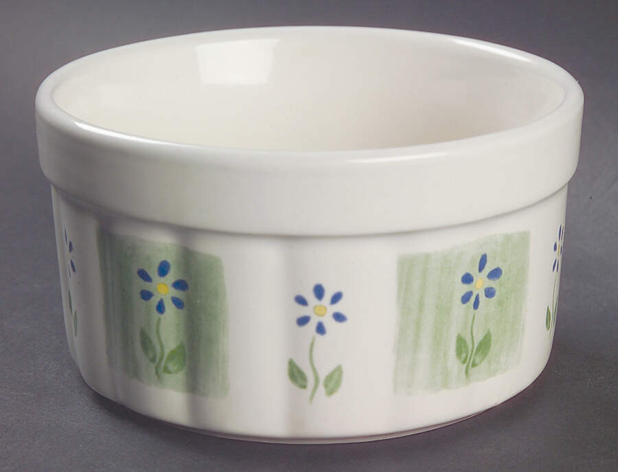 Cloverhill Floral Dip Bowl (for Dip and Spreader) by Pfaltzgraff-1