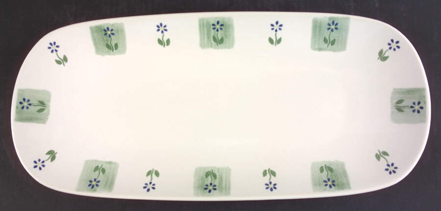 Cloverhill Floral 16" Rectangular Serving Platter by Pfaltzgraff-1