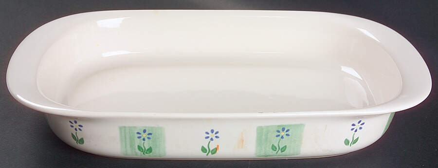 Cloverhill Floral 14" Rectangular Baker by Pfaltzgraff-1