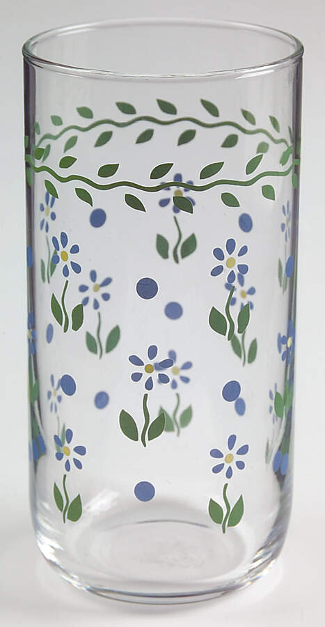 Cloverhill Floral 14 Oz Glassware Tumbler by Pfaltzgraff-1