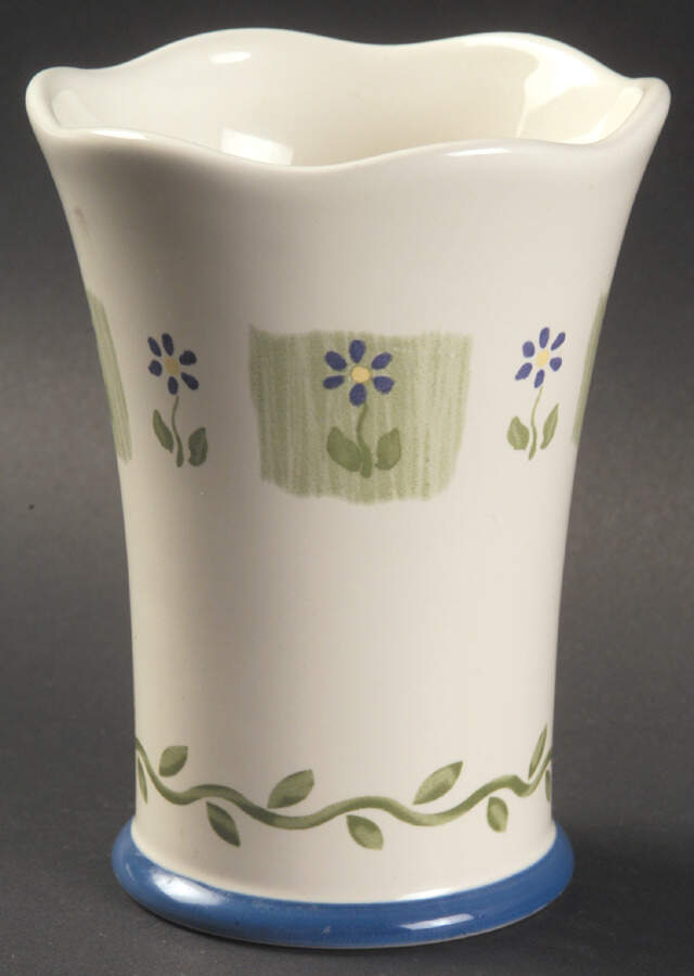 Cloverhill Floral China Bathroom Tumbler by Pfaltzgraff-1