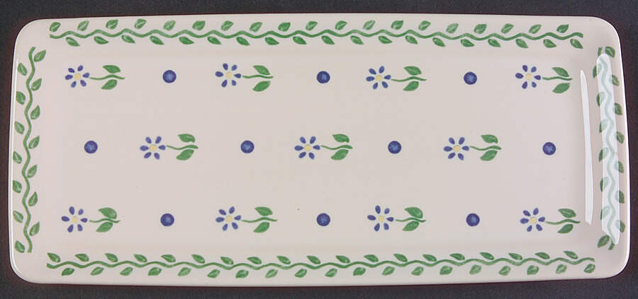 Cloverhill Floral Rectangular Tray 11" by Pfaltzgraff-1