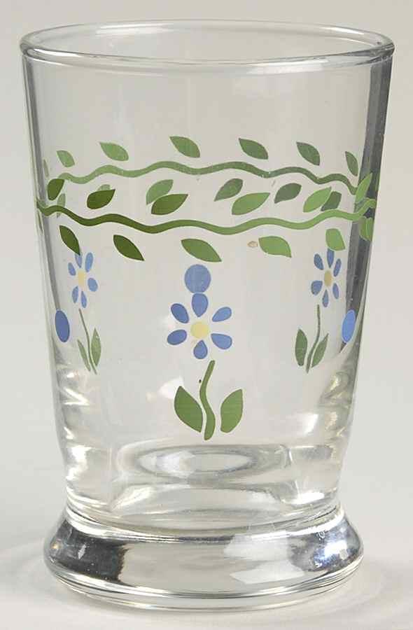 Cloverhill Floral 6 Oz Glassware Juice by Pfaltzgraff-1