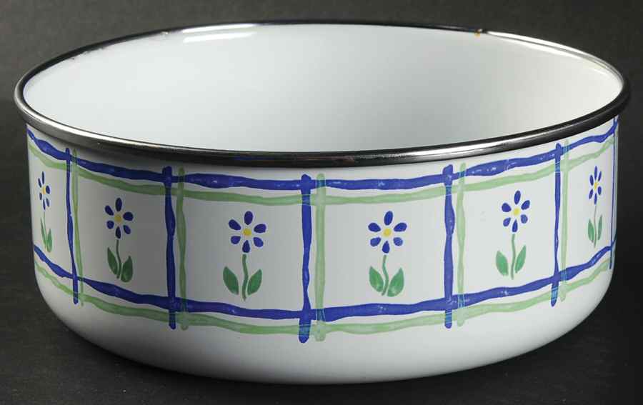 Cloverhill Floral 6 5/8" Metal Bowl by Pfaltzgraff-1