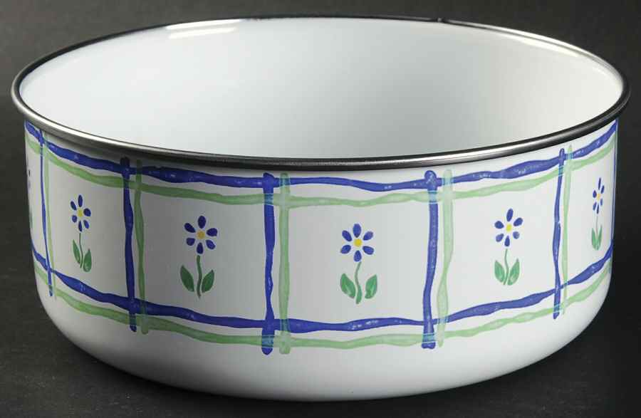 Cloverhill Floral 7 1/4" Metal Bowl by Pfaltzgraff-1