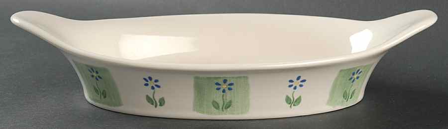 Cloverhill Floral 11" Augratin by Pfaltzgraff-1