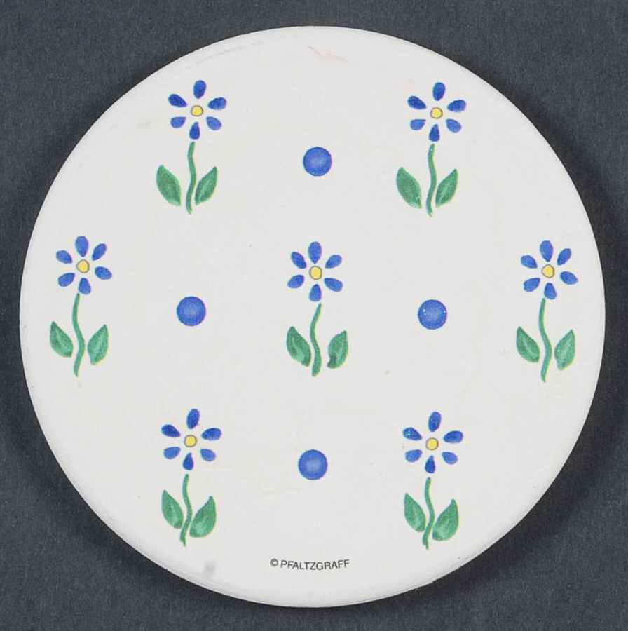 Cloverhill Floral Individual Deco Stone Coaster by Pfaltzgraff-1
