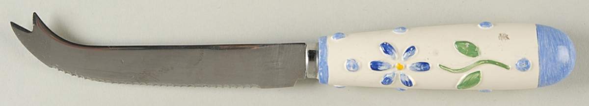Cloverhill Floral Cheese Knife with Stainless Blade by Pfaltzgraff-1