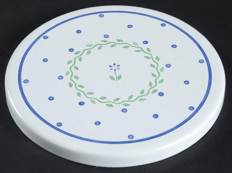 Cloverhill Floral 8" Steel Individual Stove Cover by Pfaltzgraff-1