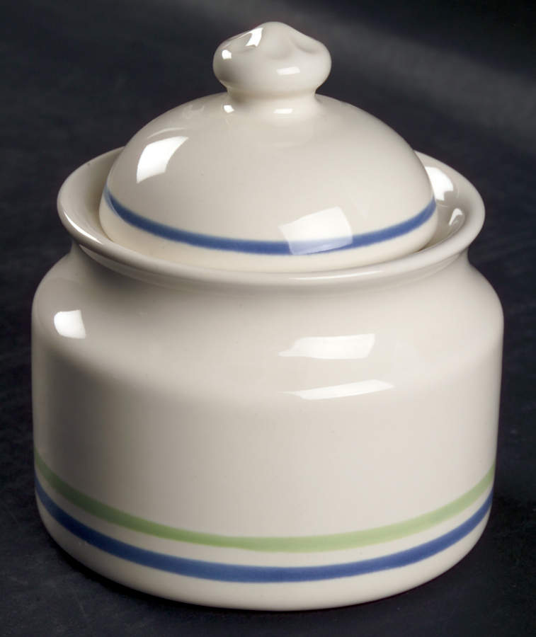 Cloverhill Band Sugar Bowl & Lid by Pfaltzgraff-1