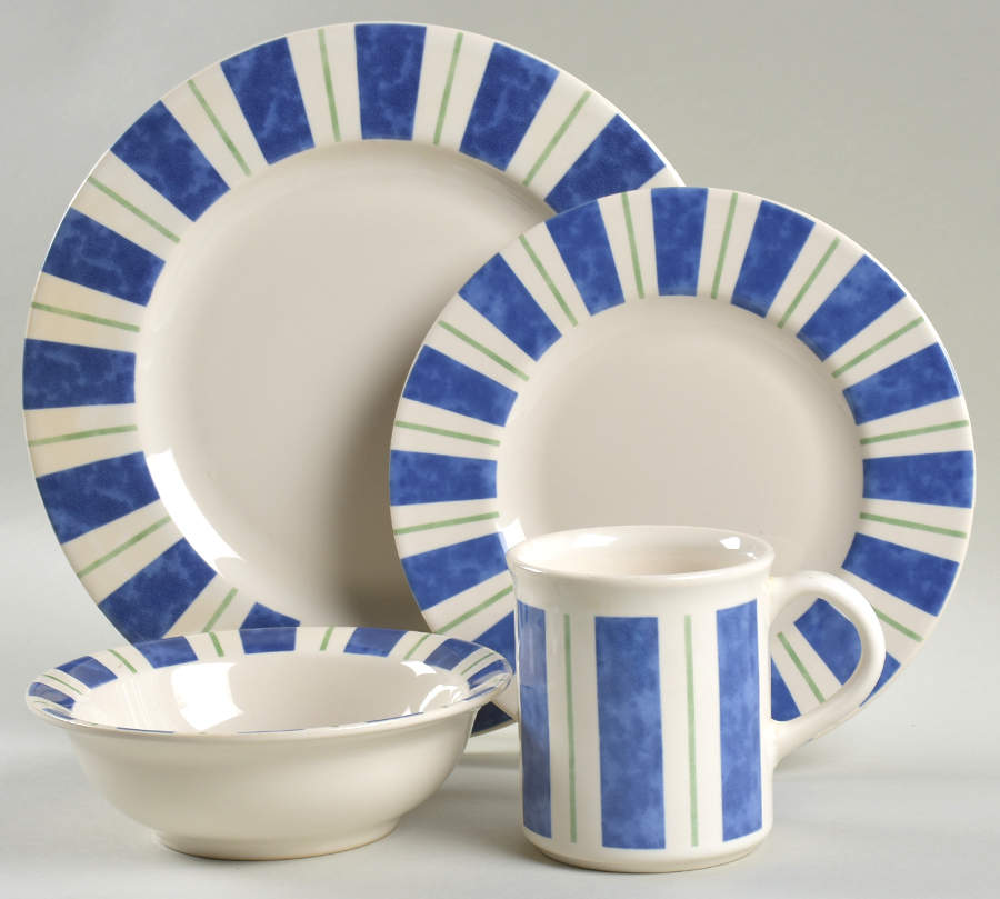 Wyngate Stripe 4 Piece Place Setting by Pfaltzgraff-1