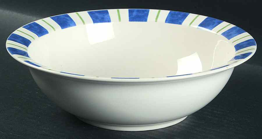 Wyngate Stripe 9" Round Vegetable Bowl by Pfaltzgraff-1
