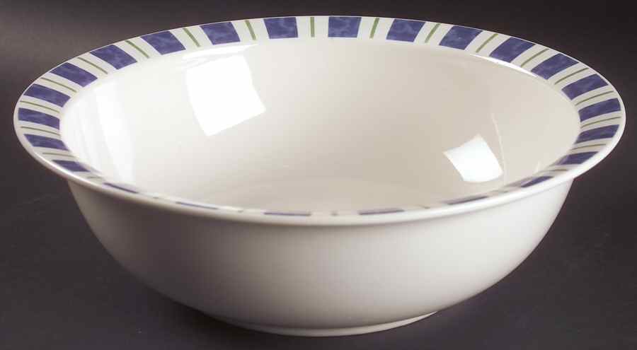 Wyngate Stripe 11" Large Salad Serving Bowl by Pfaltzgraff-1